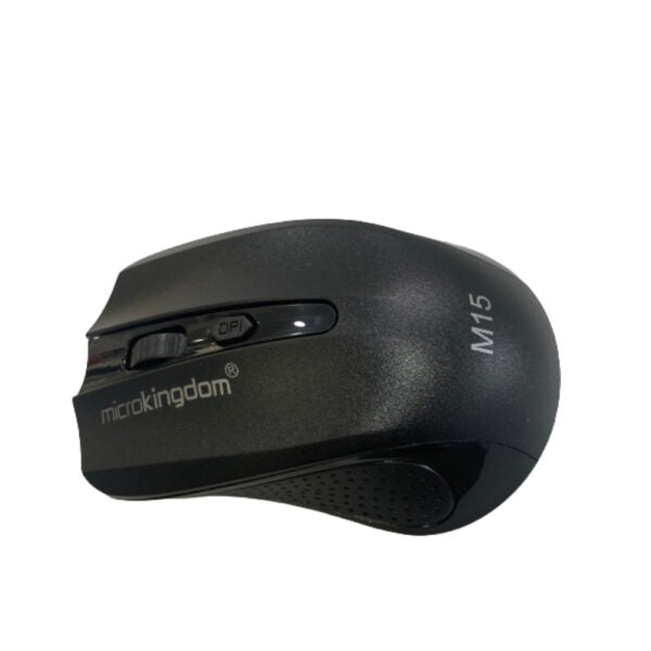 Microkingdom M15 Wireless Mouse - 1600 DPI, 2.4GHz Wireless, Ergonomic Design, Silent Clicks, Plug and Play