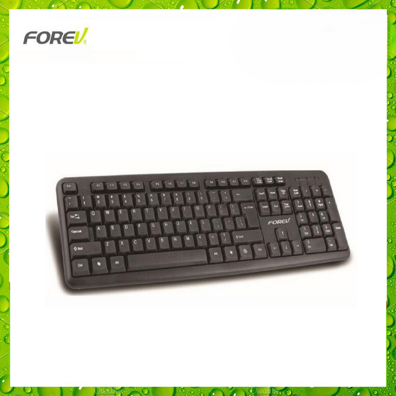 Forev FV-500 Mute Waterproof Keyboard - Spill-Proof Protection for Your Workspace