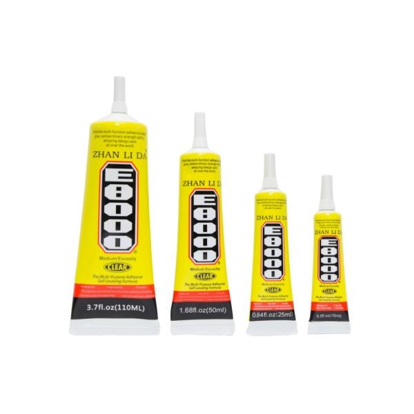 E8000 Multi-Purpose Adhesive - Strong, Clear, and Self-Leveling