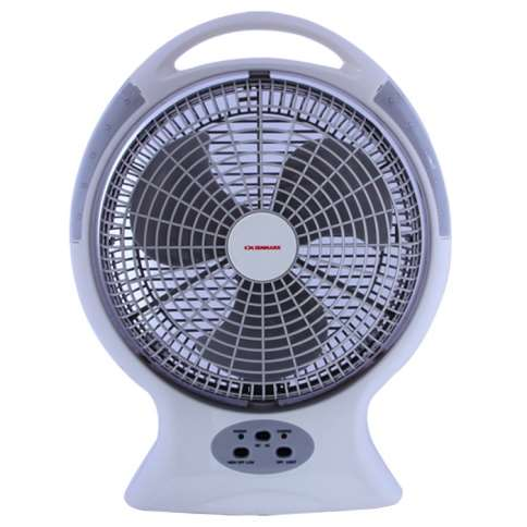 12"Desktop Rechble Fan With Led 1x4