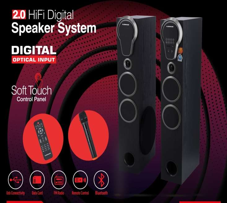 2.0Hifi DigitlSpeakr/Usb/Sd/Fm/Bt/Mic1x1