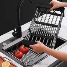 Stainless Steel Sink Rack: Drain Dishes and Store Utensils