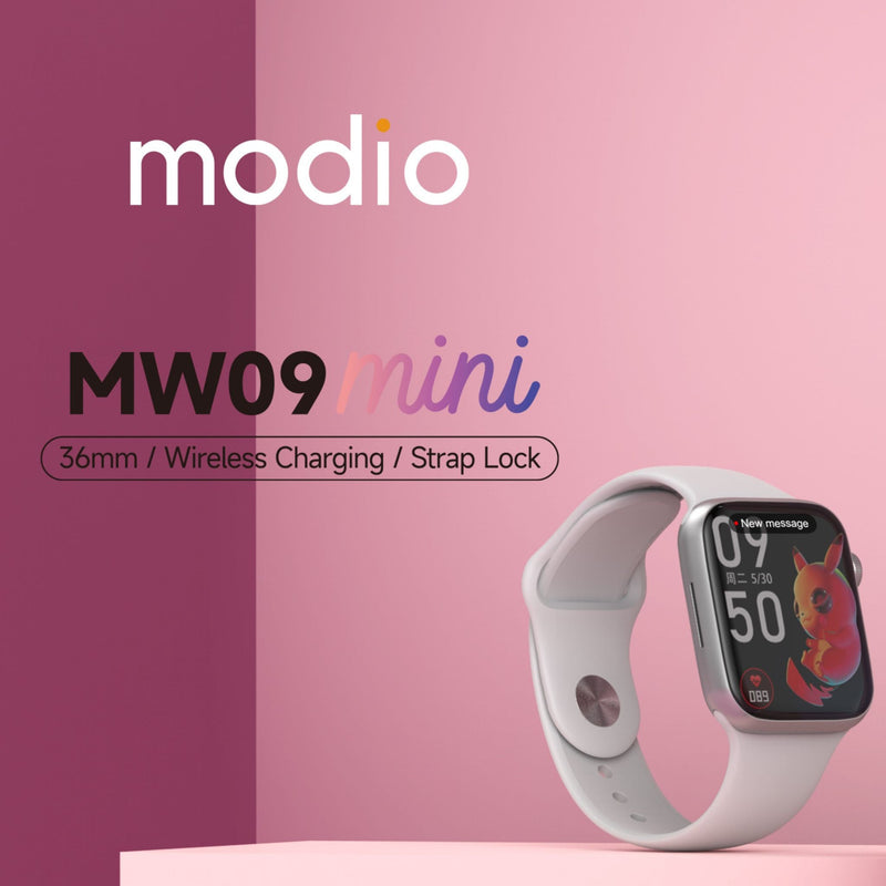 Modio MW09 Mini Smartwatch - Compact Elegance with Messaging Notification Feature