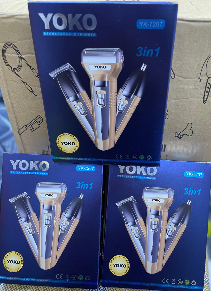 YOKO 3-in-1 Rechargeable Grooming Kit