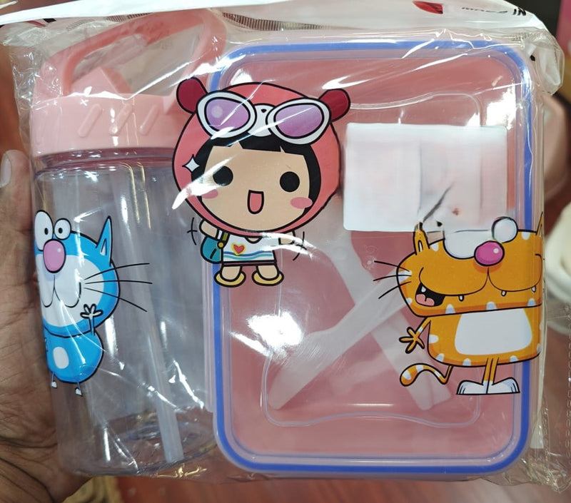 Cute Character Lunch Box Set for Kids