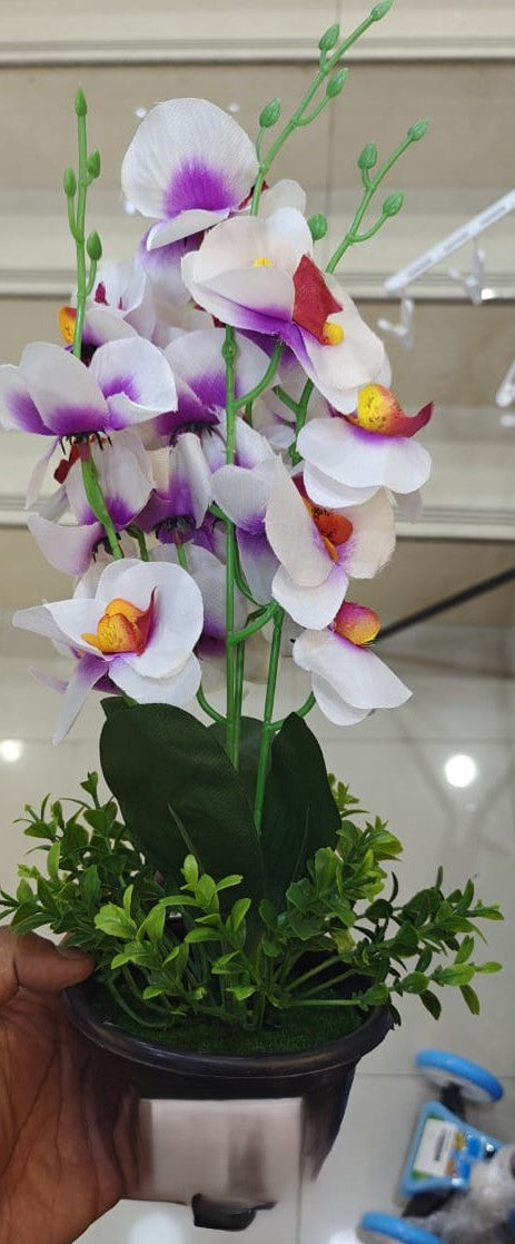 Beautiful Artificial Purple Orchid Flower Arrangement