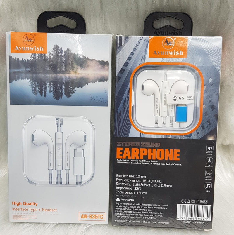 Ayunwish AW-935TC Type-C Earphone with Mic