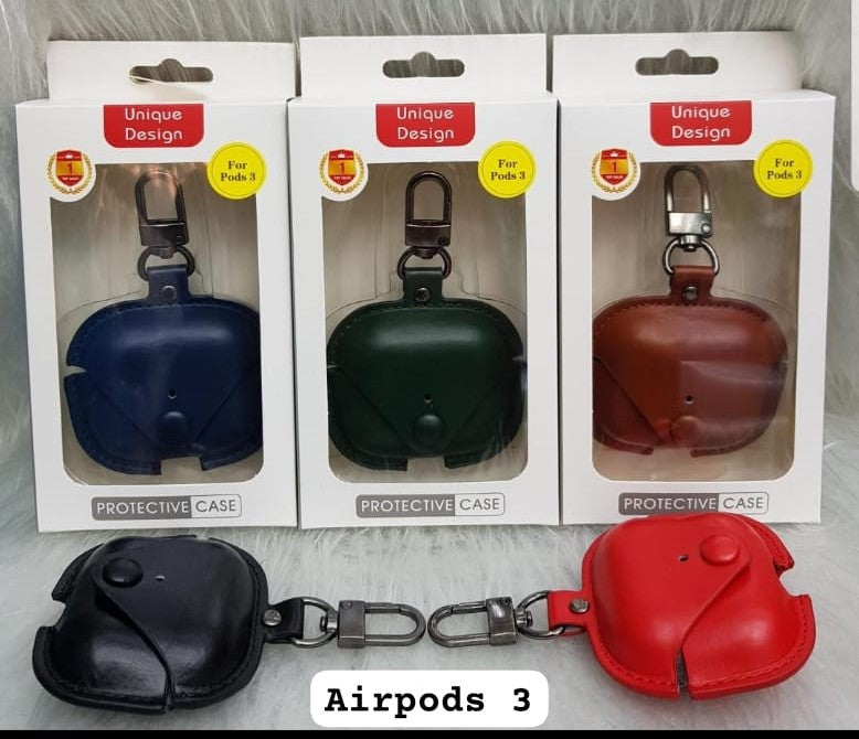 Unique Design Protective Case for AirPods Pro with Keychain 3 airpods