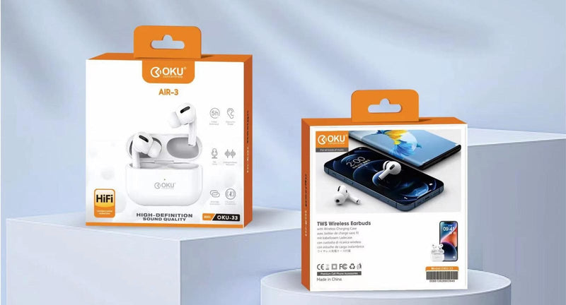 OKU AIR-3 TWS Wireless Earbuds with Touch Control