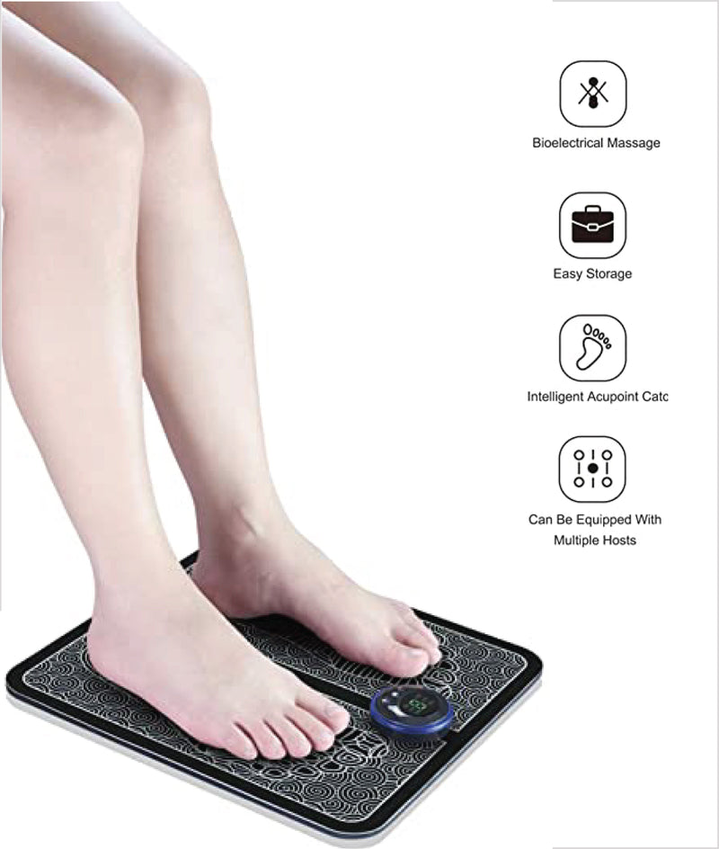 EMS USB Rechargeable Folding Foot Massager 24 Pieces