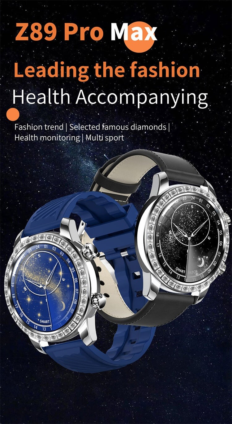 “Z89 ProMax Luxury Smartwatch with AMOLED Display - Stellar Performance on Your Wrist”