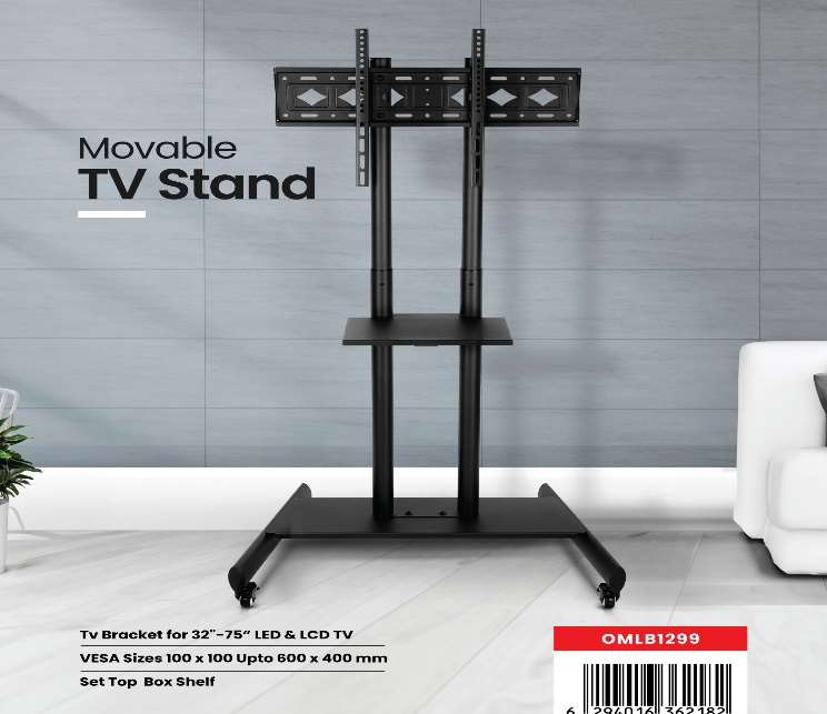 Movable Tv Stand /32"-75"Led/Lcd 1x1