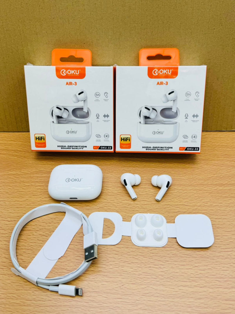 OKU AIR-3 TWS Wireless Earbuds with Touch Control