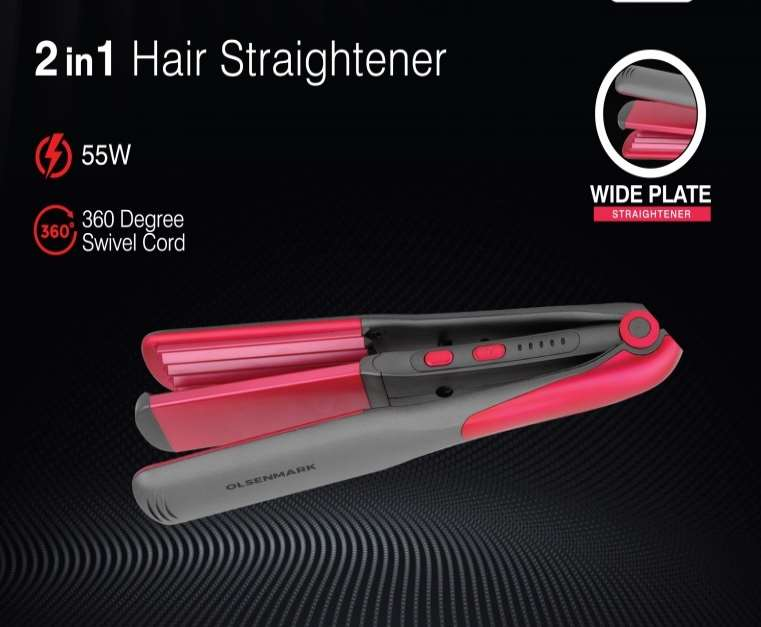 2 IN 1 Hair Straightener/Wide Plate 1x24