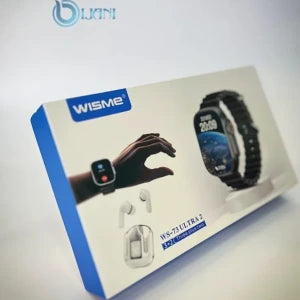 Wisme WS73 Ultra Smart Watch with AirPods Pack – Smart Health Monitoring, Stylish Design, and Premium Sound Experience