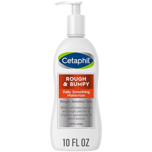 Cetaphil Daily Smoothing Moisturizer for Rough and Bumpy Skin | 10 fl oz | For Sensitive Skin & Body Wash, NEW Smoothing Relief Exfoliating Body Wash, Mildy Exfoliates to Smooth Rough