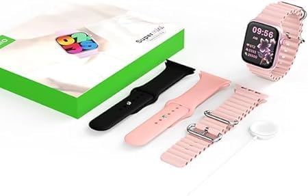 Modio Super Mini Smart Watch 36mm - 3 Pairs Strap - Colorful Display - Fitness Tracker