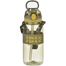 MYSTYLE Kids' Water Bottle with Straw and Carry Strap