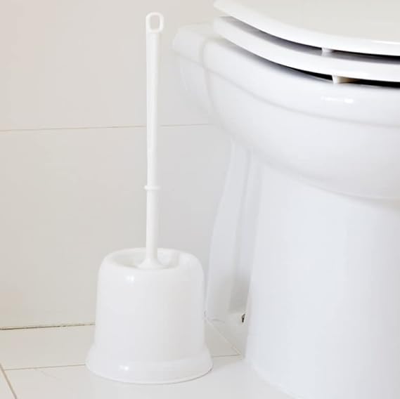 Toilet Brush with Stand - Hygienic, Durable, & Easy to Clean