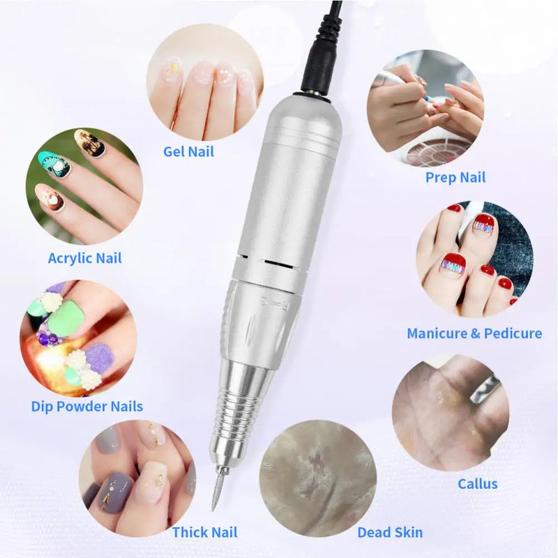 Professional Nail Suppliers High Speed Manicure Milling Drill Machine Pedicure Nail Polisher