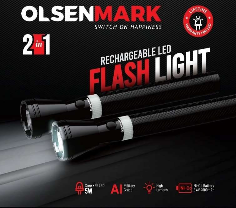 3SC 2in1 Rech Led Flash Light 1x20