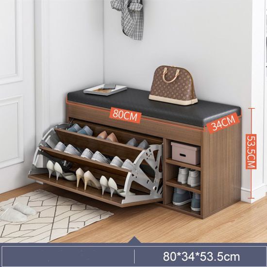 Space-Saving Shoe Storage | Multifunctional Bench | Hidden Storage| White