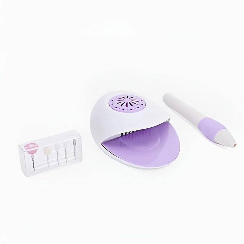 Showell Nail Care Bundle - Electric Nail File, Nail Dryer, Attachments