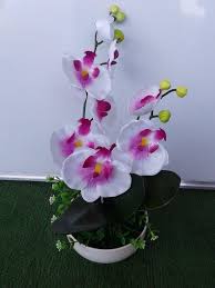 Beautiful Artificial Purple Orchid Flower Arrangement