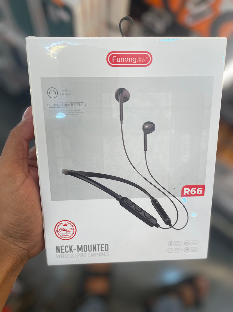 Funong R66 Neck-Mounted Wireless Sport Earphones