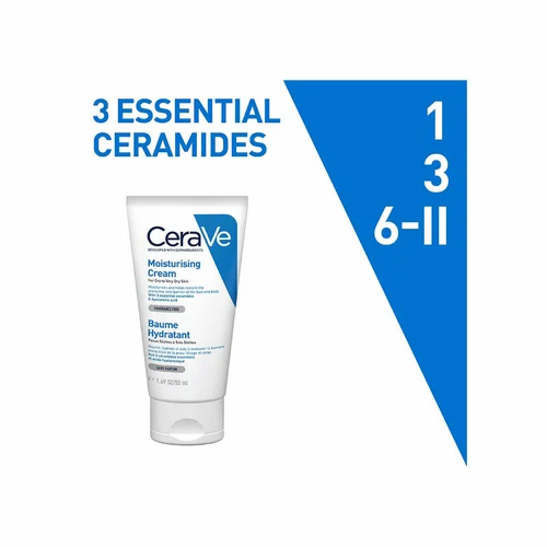 CeraVe Moisturizing Cream for Dry to Very Dry Skin | Rich Hydrating Formula with Ceramides | 1.69oz / 50ml