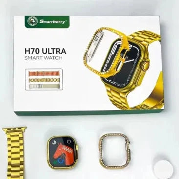 4 in 1 Smartwatch Sets H70 Ultra Two Watches 10 Straps Bt Calling Wireless Charging Smart Watch