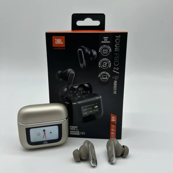 JBL Tour Pro 2 - Premium True Wireless Earbuds with Smart Case & LED Display