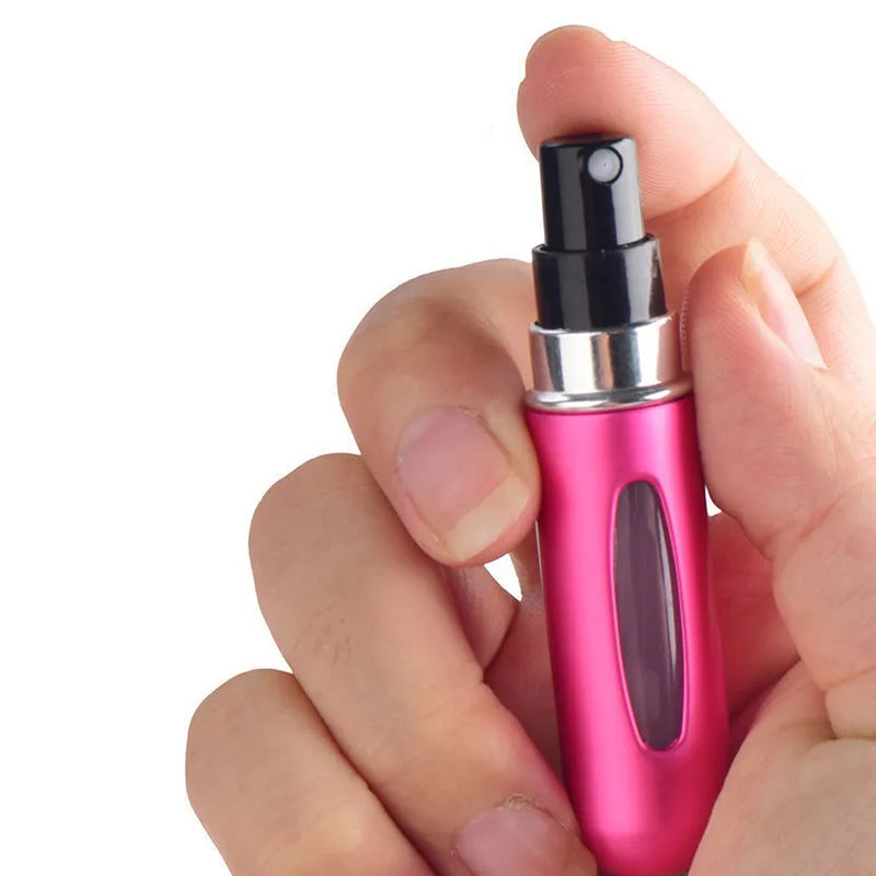 5ml Refillable Spray Bottle mini portable refillable perfume bottle aluminum perfume and cosmetic liquid atomizer for travel