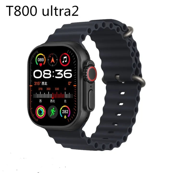 T800 Ultra 2 Smart Watch – 1.99" AMOLED Display, Fitness Tracker, Bluetooth Calling, Heart Rate Monitor