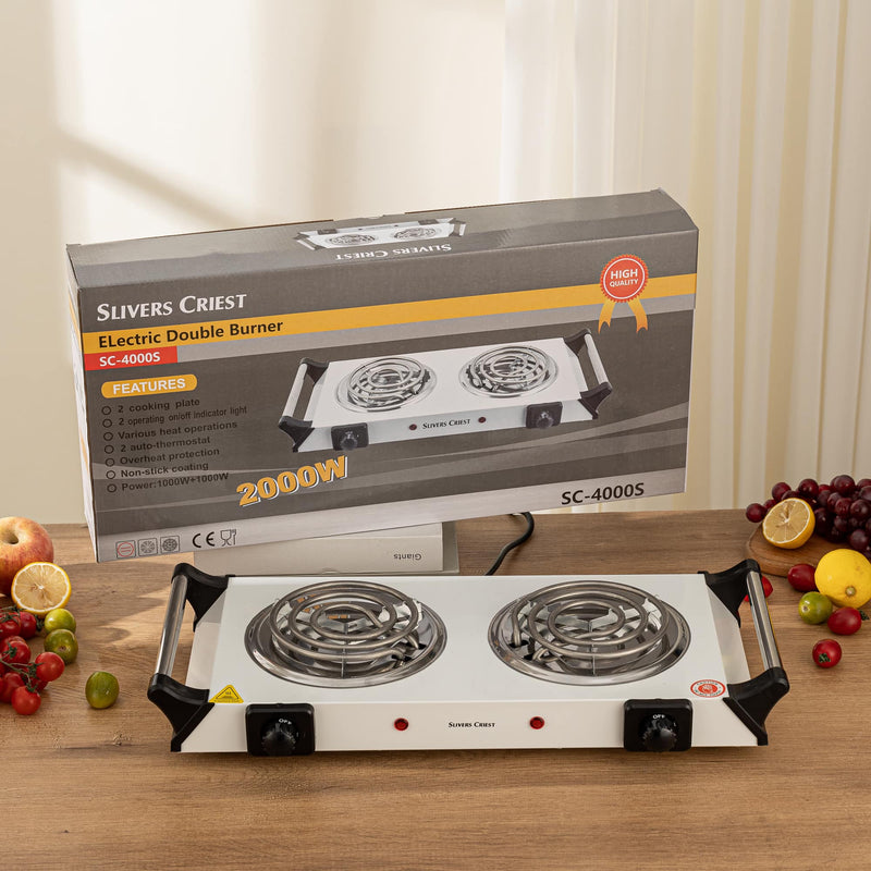 Efficient 2-Burner Gas Stove with Automatic Ignition - Silver Crest SC-1589