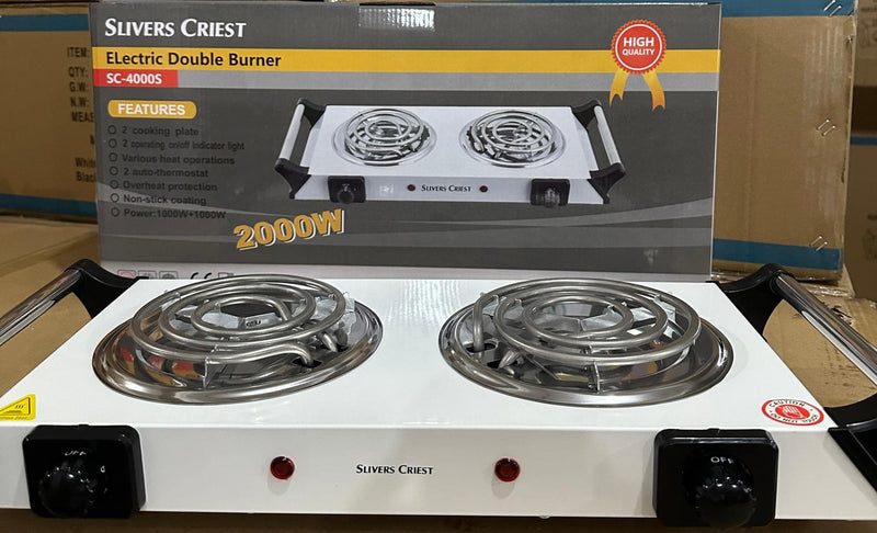 Efficient 2-Burner Gas Stove with Automatic Ignition - Silver Crest SC-1589