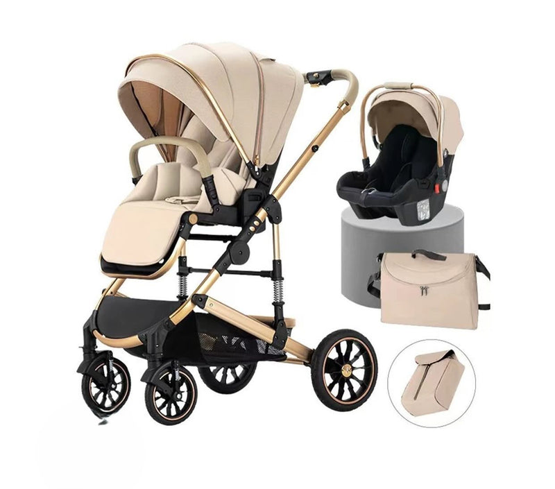 3-in-1 Luxury Stroller | Versatile & Comfortable