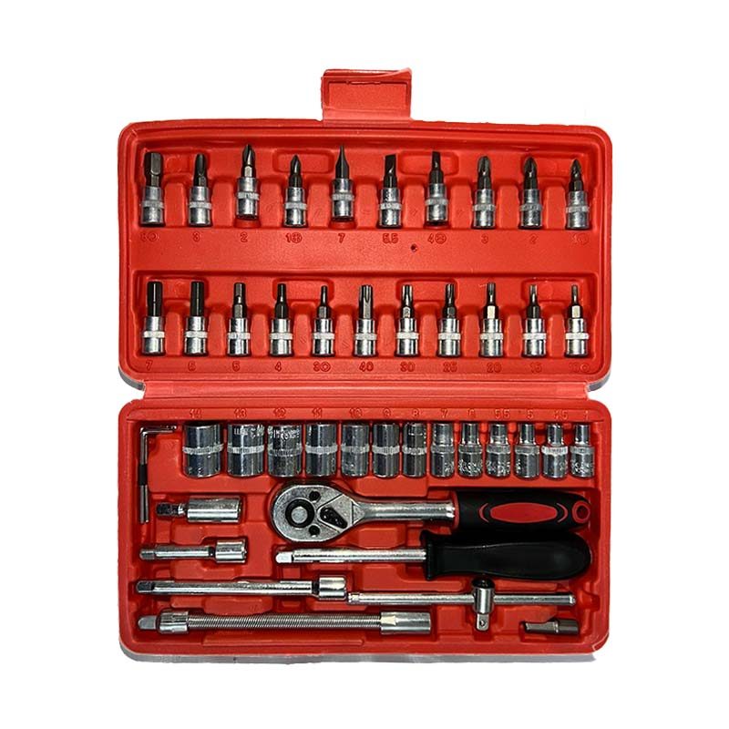 46-Piece Socket Set: All-in-One Tool Kit for DIY and Professional Use