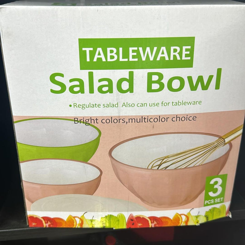 4-Piece Salad Bowl Set: Versatile and Durable