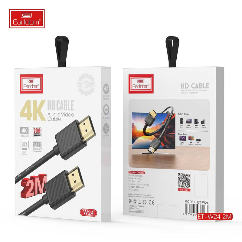 Earldom 4K HDMI Cable: Experience Ultra HD Visuals and Audio