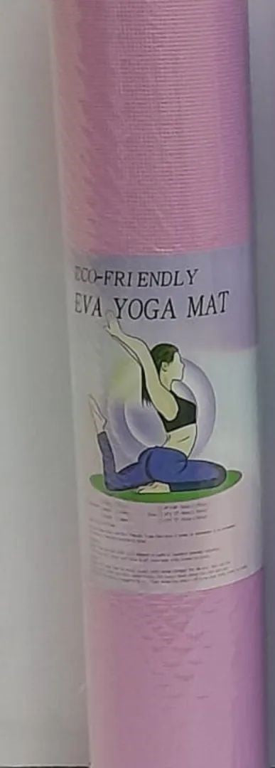 Eco-Friendly Pink Yoga Mat - Non-Slip, Cushioned, and Portable