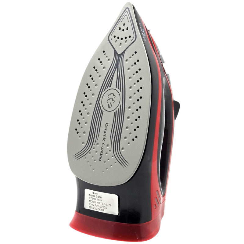 Powerful 2200W Steam Iron with German Technology - Royal Silver Crest SC-3377