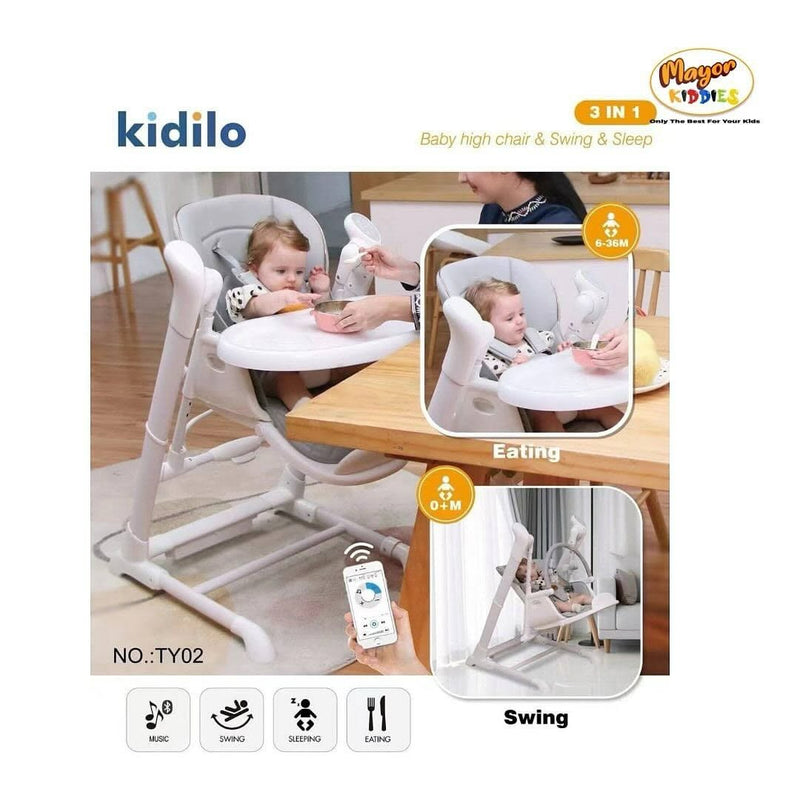 Smart Baby High Chair with Remote Control - Versatile and Convenient for Feeding and Playing