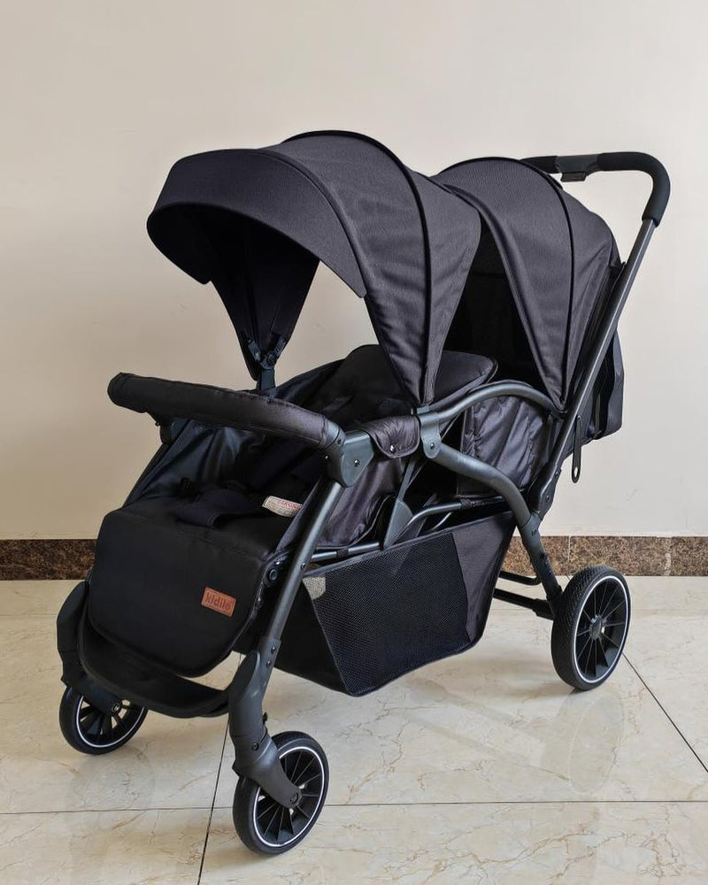 Kidilo Twin Stroller - Smooth Sailing for Double the Fun