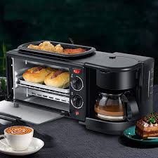 Hoffmans 3-in-1 Breakfast Maker - Oven, Coffee Maker, and Grill