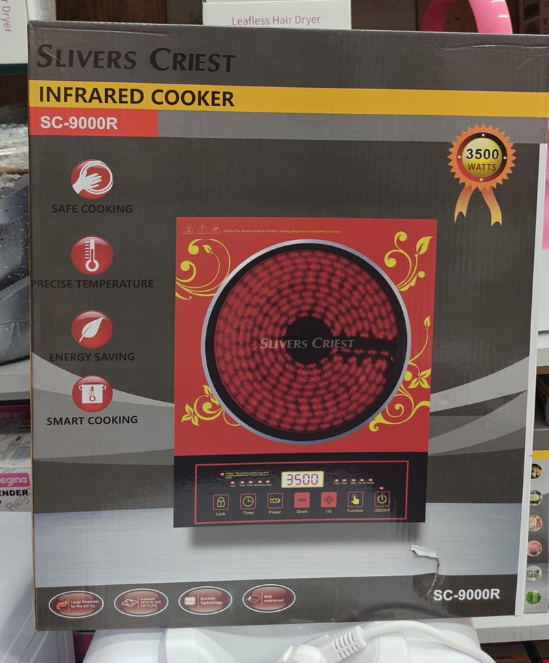 Slivers Criest SC-9000R Infrared Cooker - 3500 Watts, Safe & Efficient