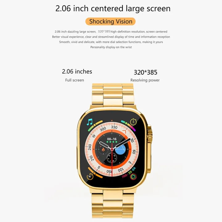 WS9 Max Ultra Smart Watch – 1.99" Display, 2 Bands, Fitness & Health Tracking, Bluetooth Calling