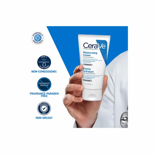 CeraVe Moisturizing Cream for Dry to Very Dry Skin | Rich Hydrating Formula with Ceramides | 1.69oz / 50ml