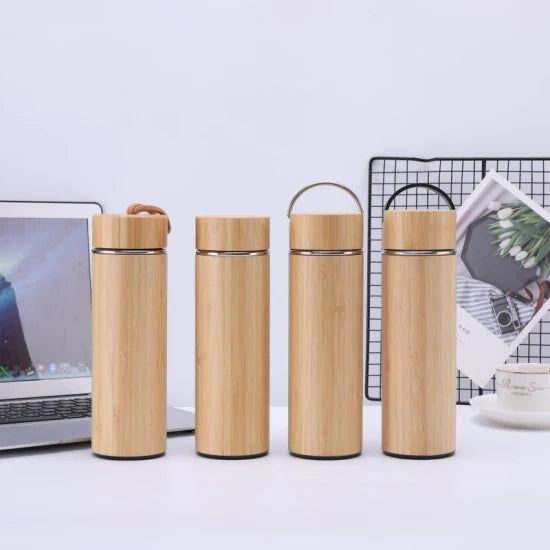 Bamboo Vacuum Insulated Water Bottle