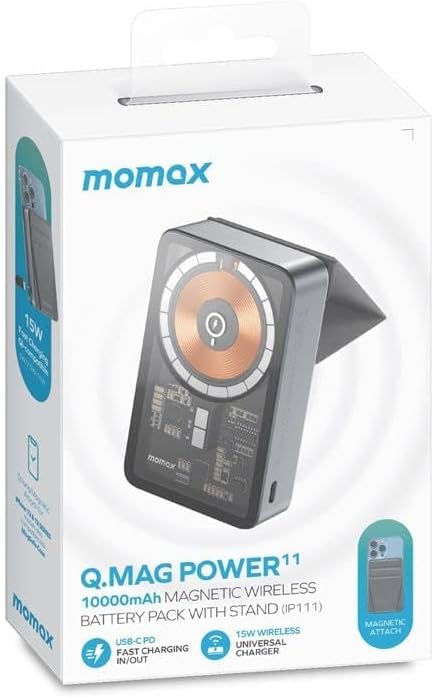 Momax Magnetic Wireless Charger - Powerful and Portable